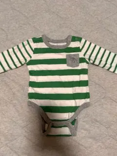 GAP ストライプロンパース80