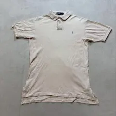 【美品】Polo by Ralph Lauren ベージュ ポロシャツ