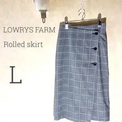 可愛い訳あり品【ローリーズファーム】巻きスカート　a325