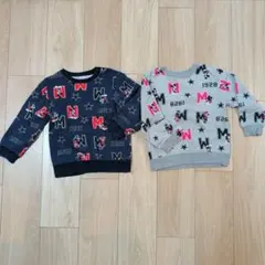 ミッキーマウス トレーナー 100cm 2枚セット