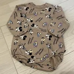 バースデイ　ディズニーベビーロンパース　ボディーオール　フタフタミッキー