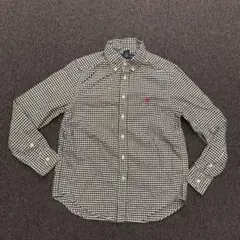 ラルフローレン クロップド丈 ギンガムチェックシャツ M Y2K 韓国