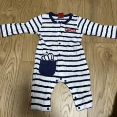 BABYDOLL ベビードール 長袖 ロンパース ボーダー サイズ70