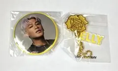 ELLY 缶バッジ＆ロゴチャーム