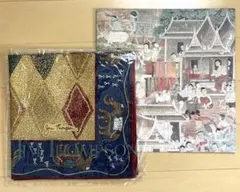 Jim Thompson タイ　シルク　大判敷物のサムネイル