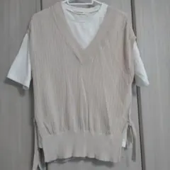 W CLOSET ニットベスト付き Tシャツのサムネイル