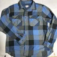 SMITH'S 長袖シャツ XXL 青・黒・グレー