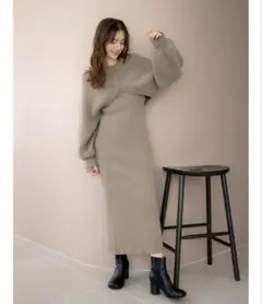 Ungrid ボレロセットニットワンピース