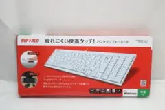 BUFFALO 有線スリムキーボード USB接続 BSKBU14WH ホワイト