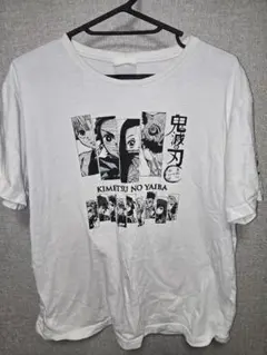 BANDAI キャラクターグラフィック Tシャツ 　鬼滅の刃　白　Lサイズのサムネイル