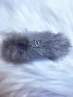 ✧ CHANEL グレイッシュファー ヘアアクセサリー｜限定ノベルティ ✧