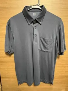 【2着売】UNIQLO ダークグレー ポロシャツ Mサイズ