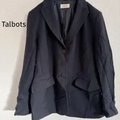 Talbots 黒 テーラードジャケット ポケット付き