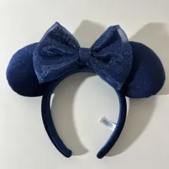 ネイビー ミッキーマウス型カチューシャ