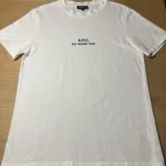 A.P.C. 刺繍ロゴ　ホワイト Tシャツ M