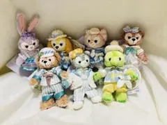 ダッフィー＆フレンズ　カラフルハピネス　ぬいぐるみバッジ　7種セット
