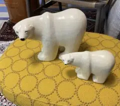 リサ　ラーソン　シロクマ　親子　ヴィンテージ品