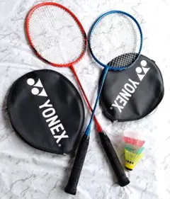 YONEX GR-414 バドミントンラケット 2本セット ケース付 - メルカリ