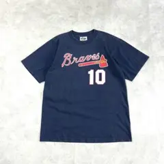 00s Majestic MLB ATLブレーブス チョッパージョーンズTシャツのサムネイル
