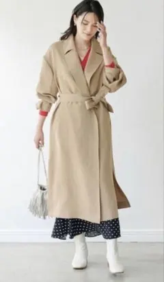 【グリーンレーベルリラクシング】オーバーカラー テロンチコート