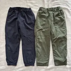 UNIQLO 長ズボン 110 裏起毛　2本セット