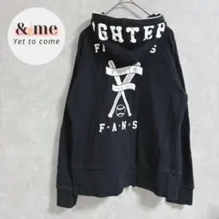 FWITH 日本ハムファイターズ　2004 ダブルジップパーカー　ロゴプリント