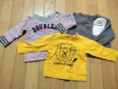 長袖Tシャツ ロンT 3枚セット 80 まとめ売り　ダブルビーあり