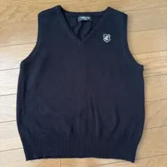 コムサ　ニットベスト　130 ブラック　フォーマル　セレモニー