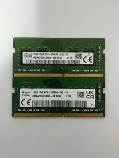 SK hynix メモリ32GB（16GB×2）PC4-2666 動作確認済 - メルカリ