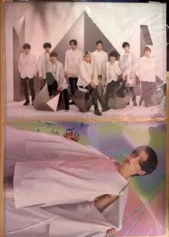 【未使用】2点セットSnow Man・目黒蓮クリアファイル