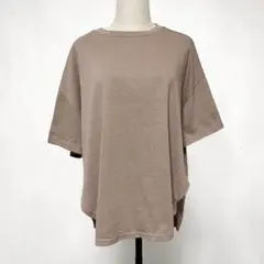 タグ付き♪TITICACA ライン刺繍バイカラープルオーバー 半袖 Tシャツ Fのサムネイル