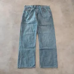 リーバイス569 Levis W34 ブルーデニム 青 古着 ヒゲ 22874