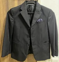 黒 ストライプ スーツセット 120サイズ