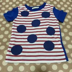 BEAMS mini Tシャツ 110cm ストライプドット