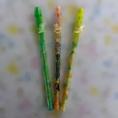 5 昭和レトロ ロケット鉛筆3本セツト デッドストック おまけ付き