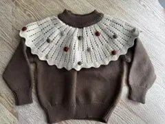韓国子供服　ベビーニット　ポンポンニット　90 クリスマス
