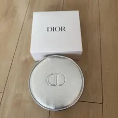 ディオール　ノベルティ　丸型バニティ シルバー