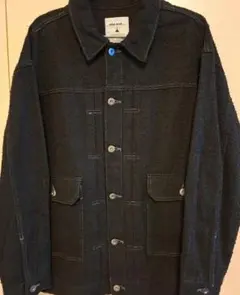 最終値下げ‼️ニコアンド　デニムツブツブジャガードジャケット　ブラック