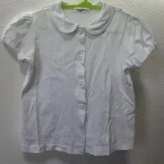 FAMILIAR 襟付きボタンシャツ 90サイズ ホワイト