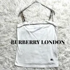 BURBERRY LONDON ノバチェック タンクトップ キャミ ホース柄 白