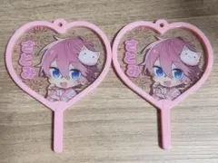 すとぷり　さとみくんうちわキーホルダー