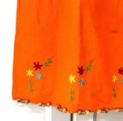 レディース/ キッズ 刺繍 ブラウス/スカート セット。フリーサイズ