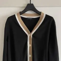 極美品 アンタイトル 配色 Vネック カーディガン 羽織り UNTITLED