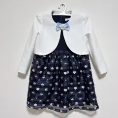 美品 120 フォーマルワンピース 花柄 可愛い 式典 卒園式 入学式