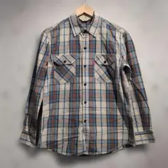 90s-00s Levi's Red Tab チェック柄長袖シャツ M
