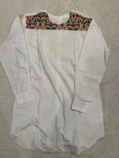 【HOMME PLUS 18ss】フラワー刺繍シャツ sサイズ