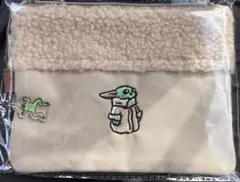 新品　スターウォーズ　マンダロリアン　グローグー　刺繍　ポーチのサムネイル