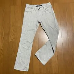美品！SCHLUSSEL シュリセル ストレッチ薄手ストレートパンツ