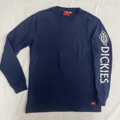 ディッキーズ　メンズ長袖Tシャツ　M ネイビー　中古