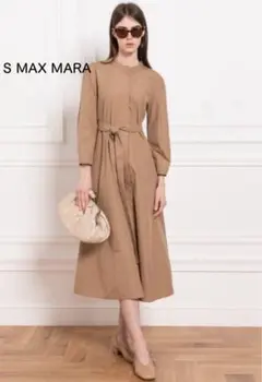 【新品未使用タグ付き】S MAX MARA ワンピース ブラウン 34 S